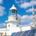Ogami Island Lighthouse installed with solar cells